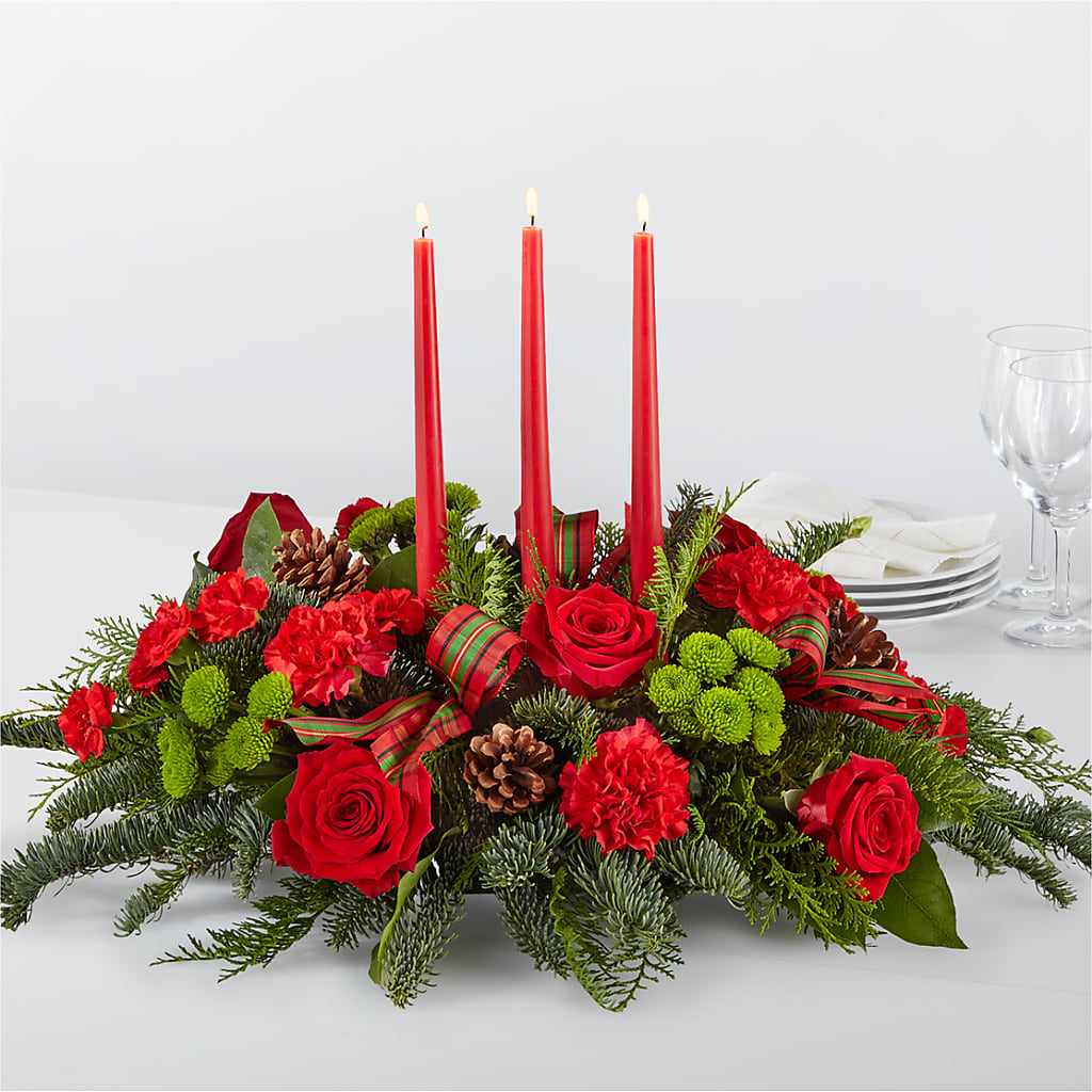 By the Candlelight Centerpiece – Citrus Valley Florist, West Covina CA