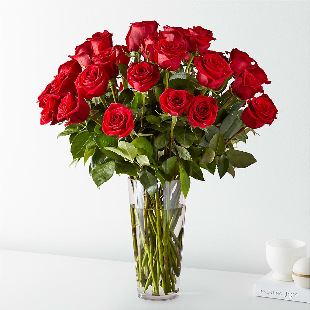 Long Stem Red Rose Bouquet – Citrus Valley Florist, West Covina CA