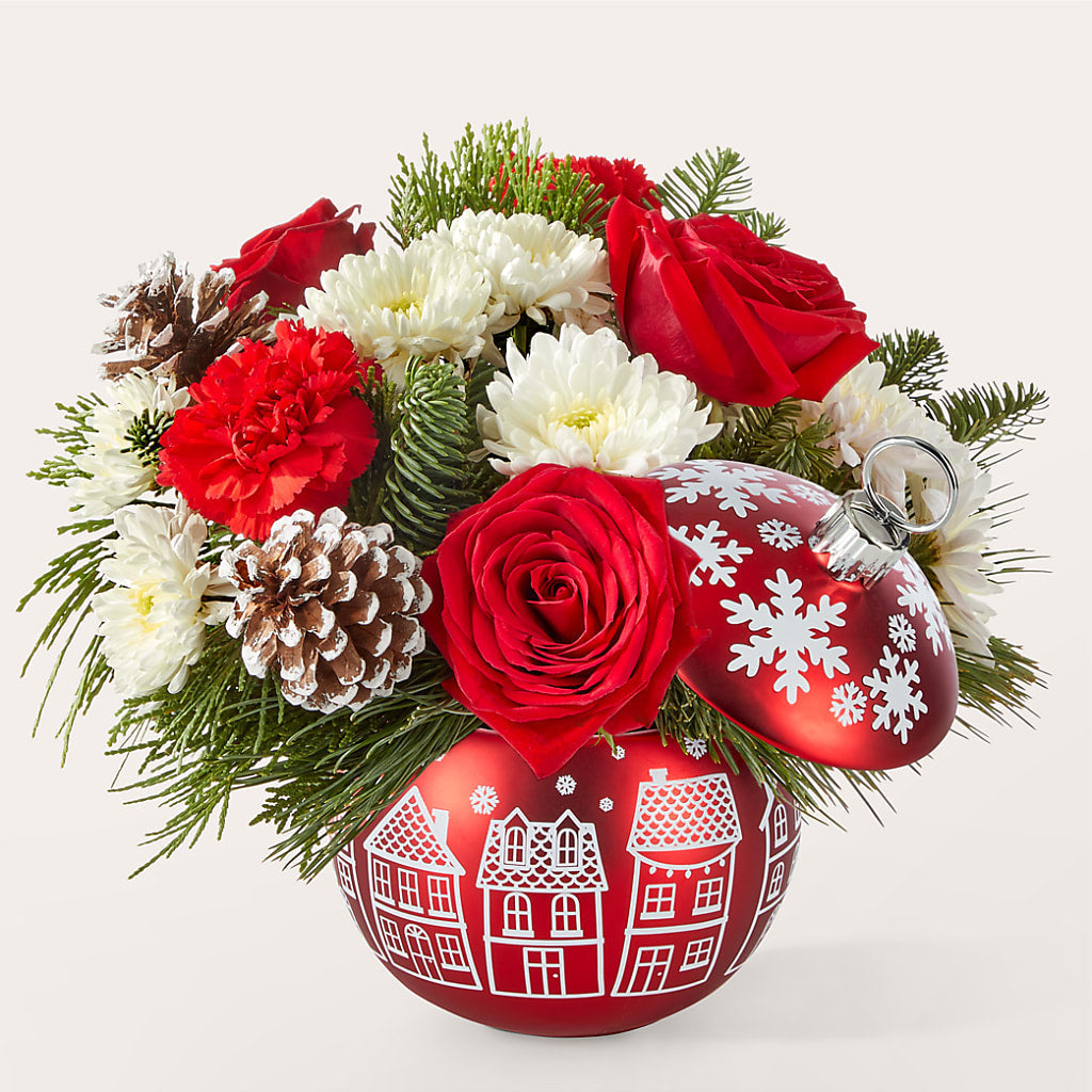 Christmas Village Ornament – Citrus Valley Florist, West Covina CA