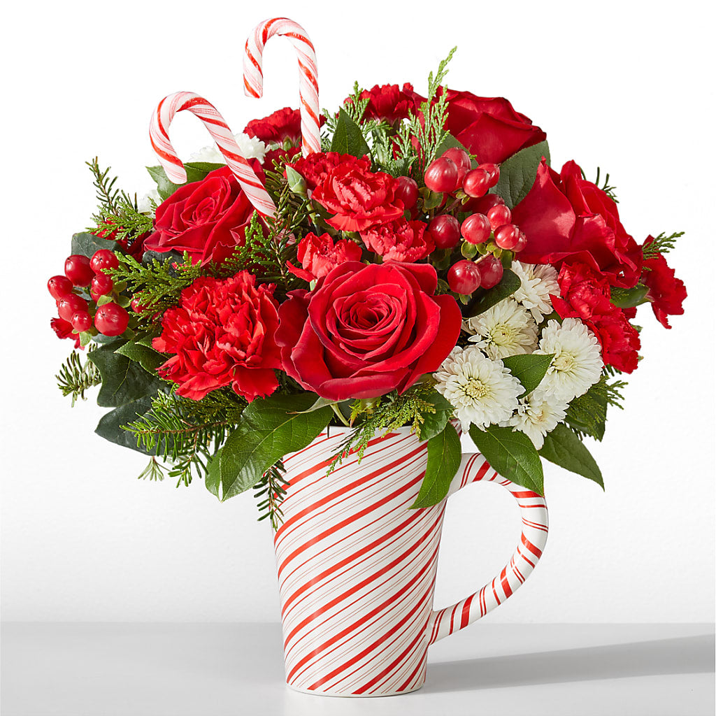 Peppermint Swirl Mug – Citrus Valley Florist, West Covina CA