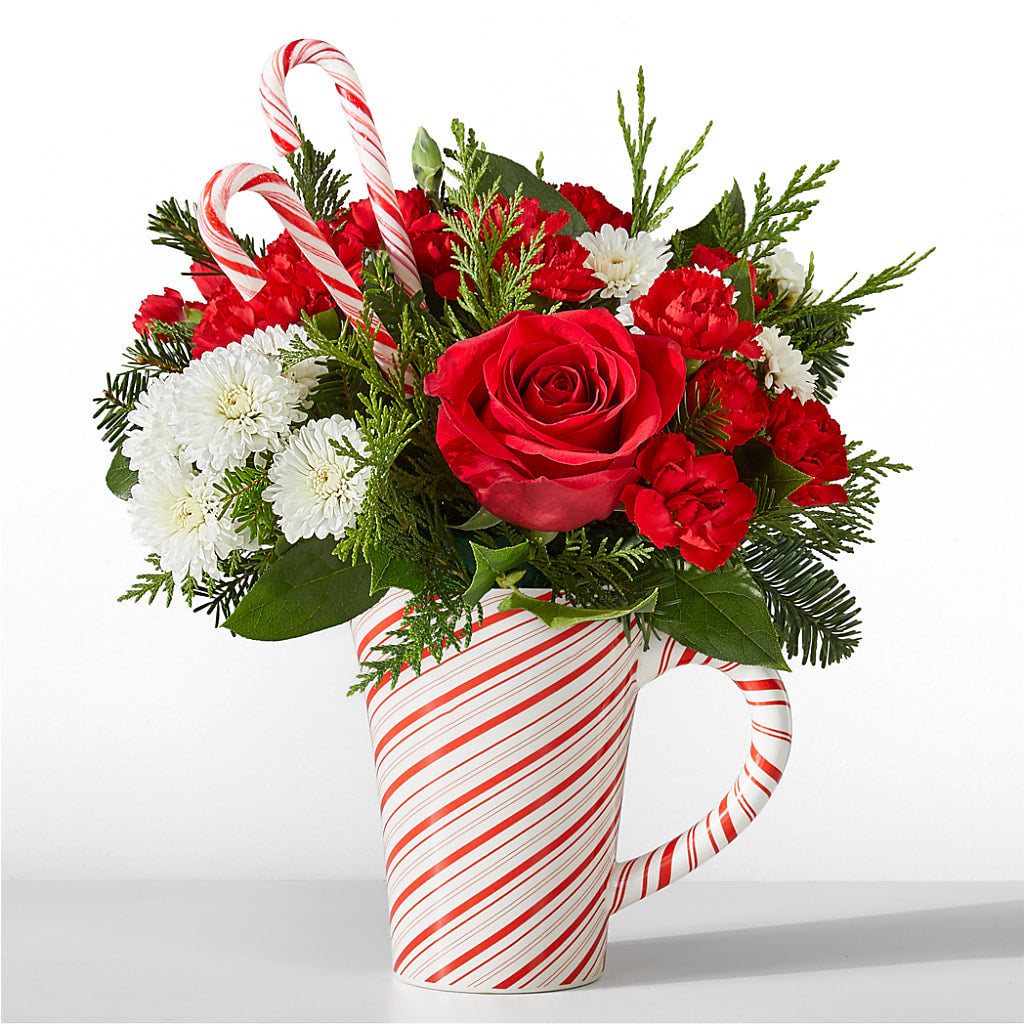 Peppermint Swirl Mug – Citrus Valley Florist, West Covina CA