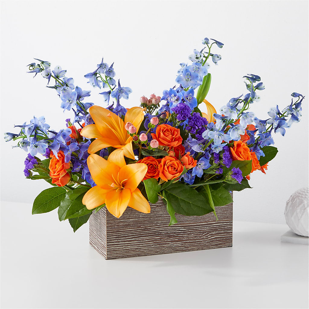 Radiant Citrus Box Bouquet – Citrus Valley Florist, West Covina CA