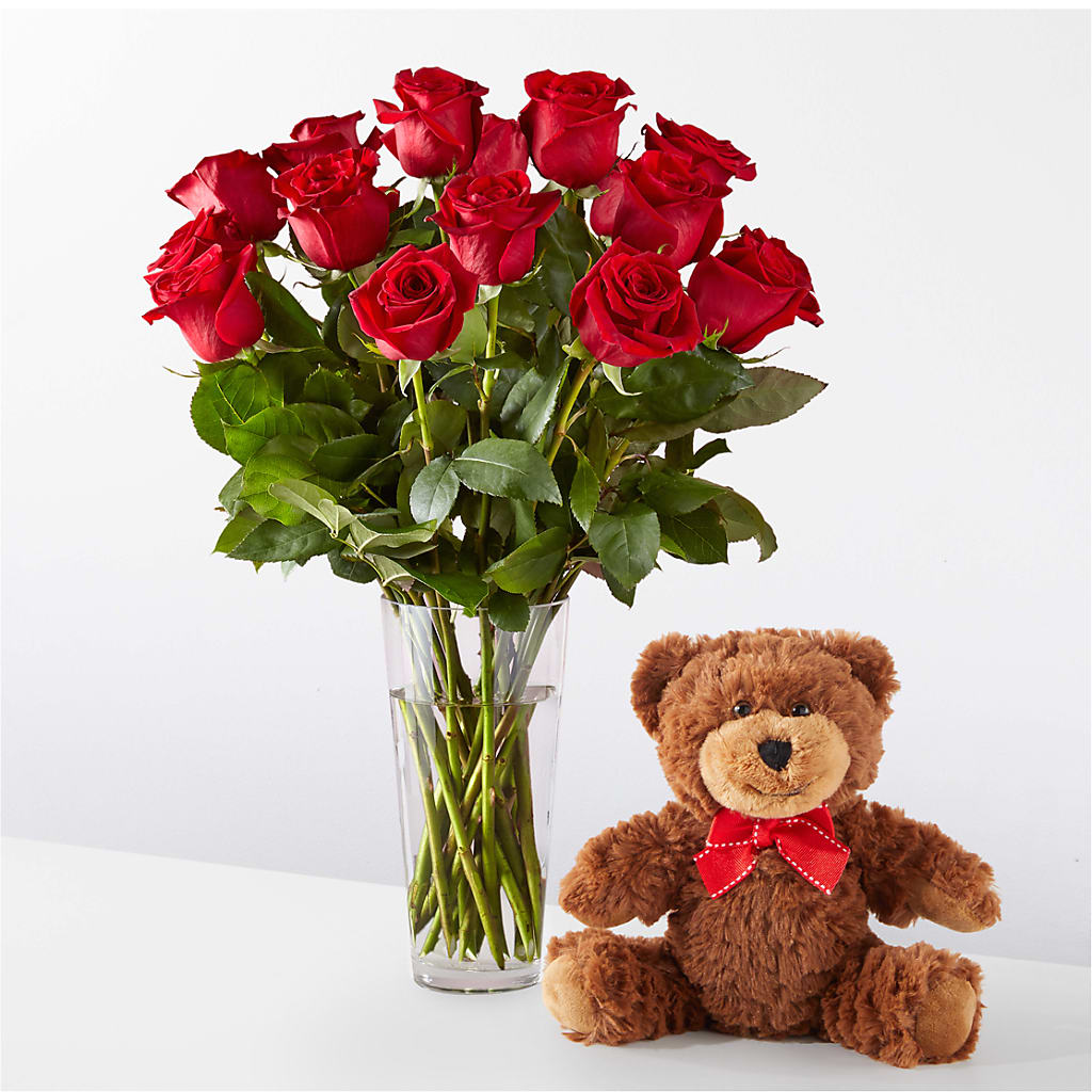 Romantic Long Stem Red Rose Bouquet Bundles – Citrus Valley Florist, West Covina CA