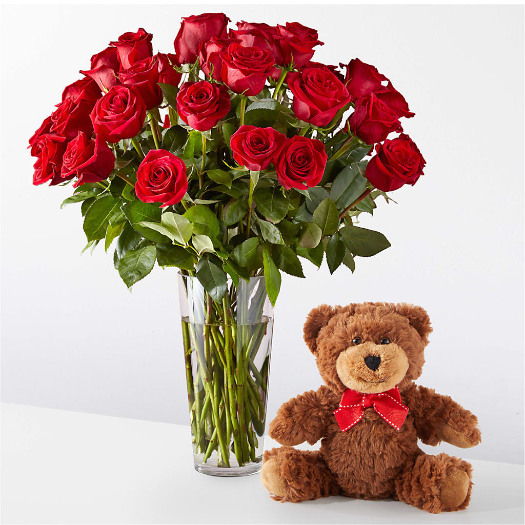 Romantic Long Stem Red Rose Bouquet Bundles – Citrus Valley Florist, West Covina CA