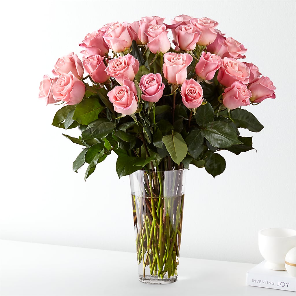 Long Stem Pink Rose Bouquet – Citrus Valley Florist, West Covina CA