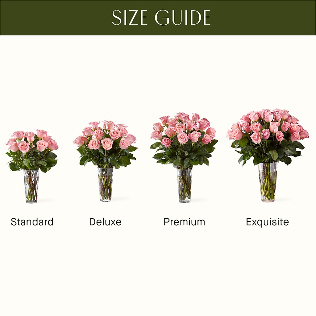 Long Stem Pink Rose Bouquet – Citrus Valley Florist, West Covina CA