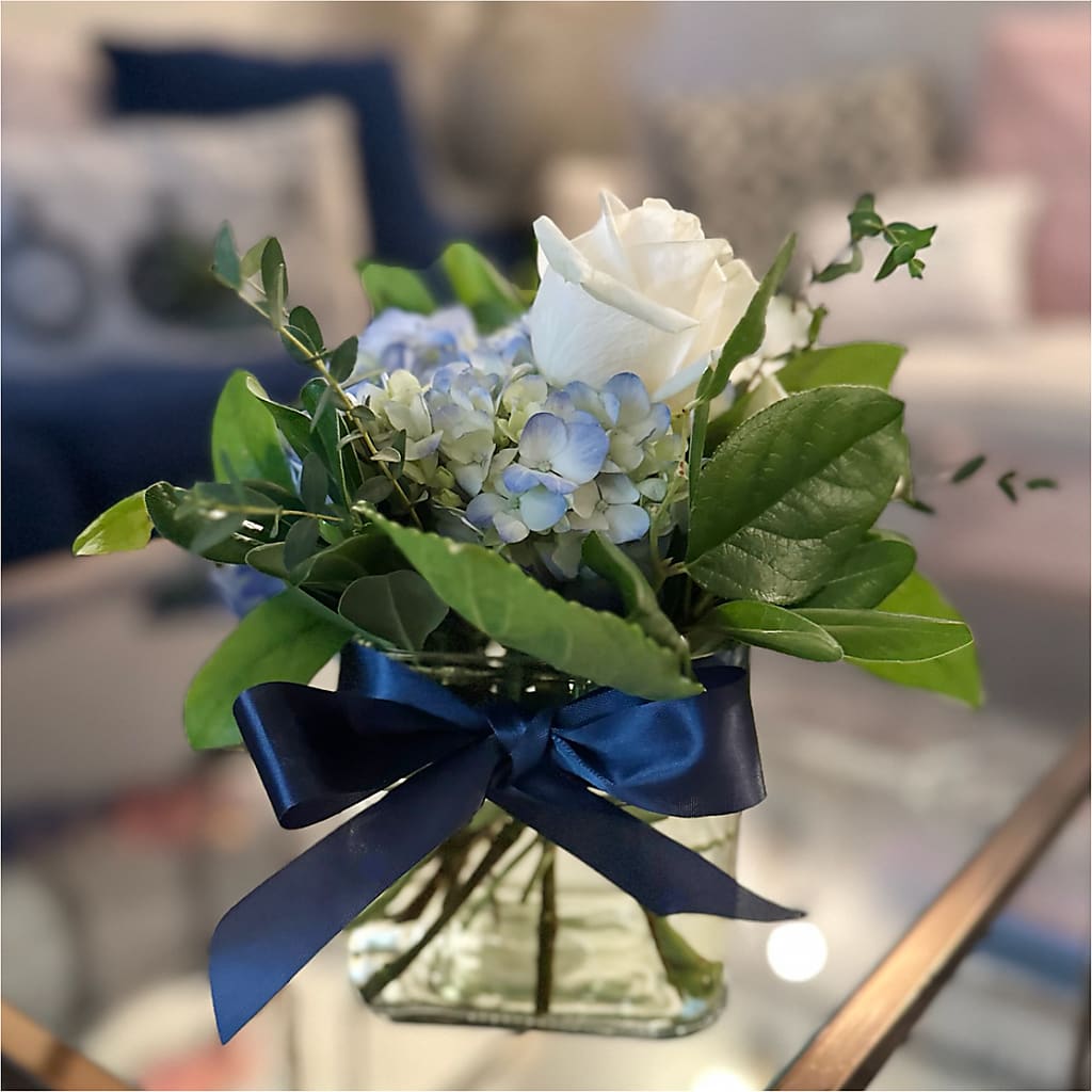 Sky Blue Delight Bouquet – Citrus Valley Florist, West Covina CA