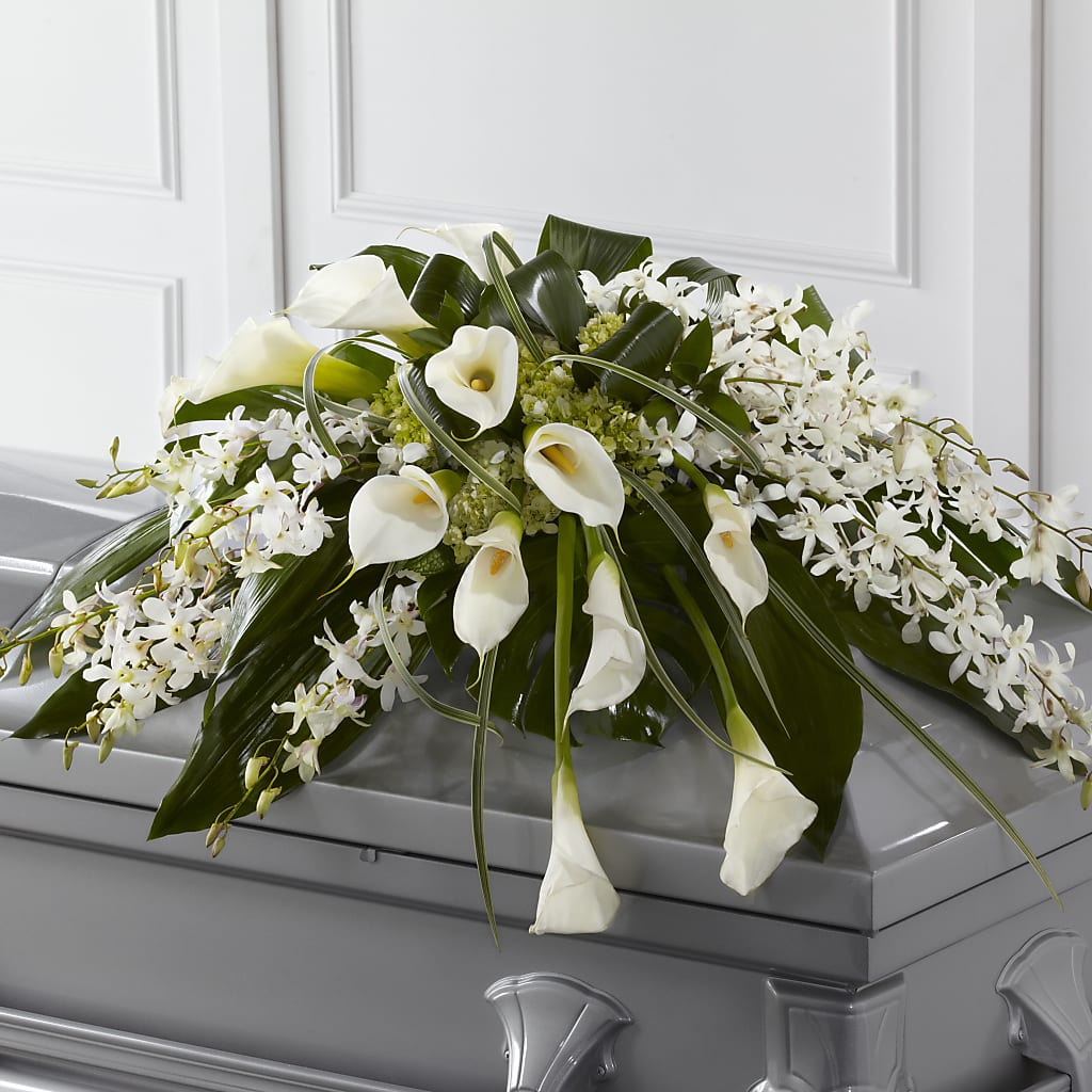 Angel Wings Casket Spray – Citrus Valley Florist, West Covina CA
