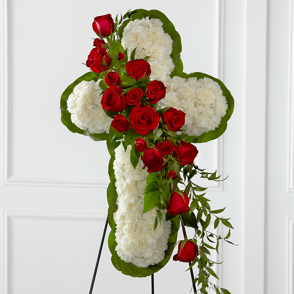 Floral Cross Easel – Citrus Valley Florist, West Covina CA