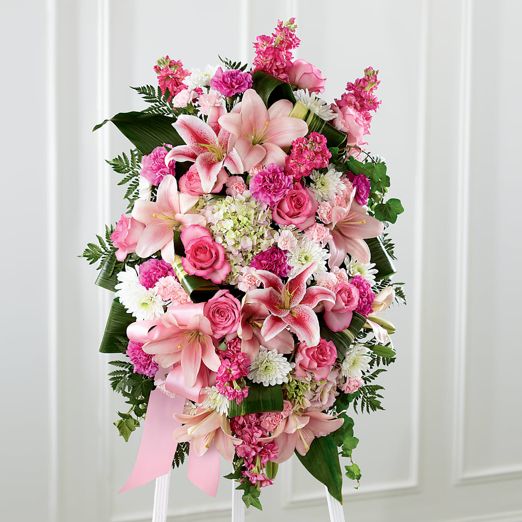 Comforting Standing Spray – Citrus Valley Florist, West Covina CA