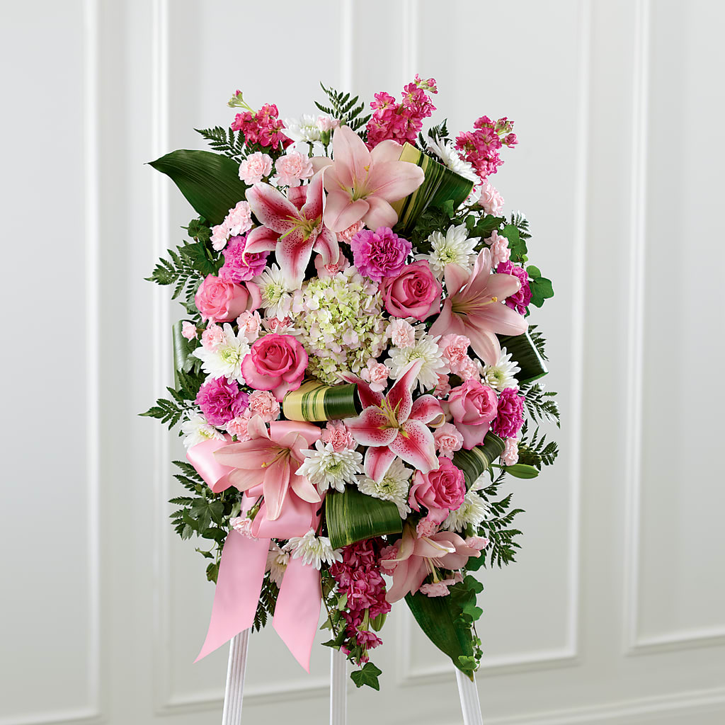 Comforting Standing Spray – Citrus Valley Florist, West Covina CA