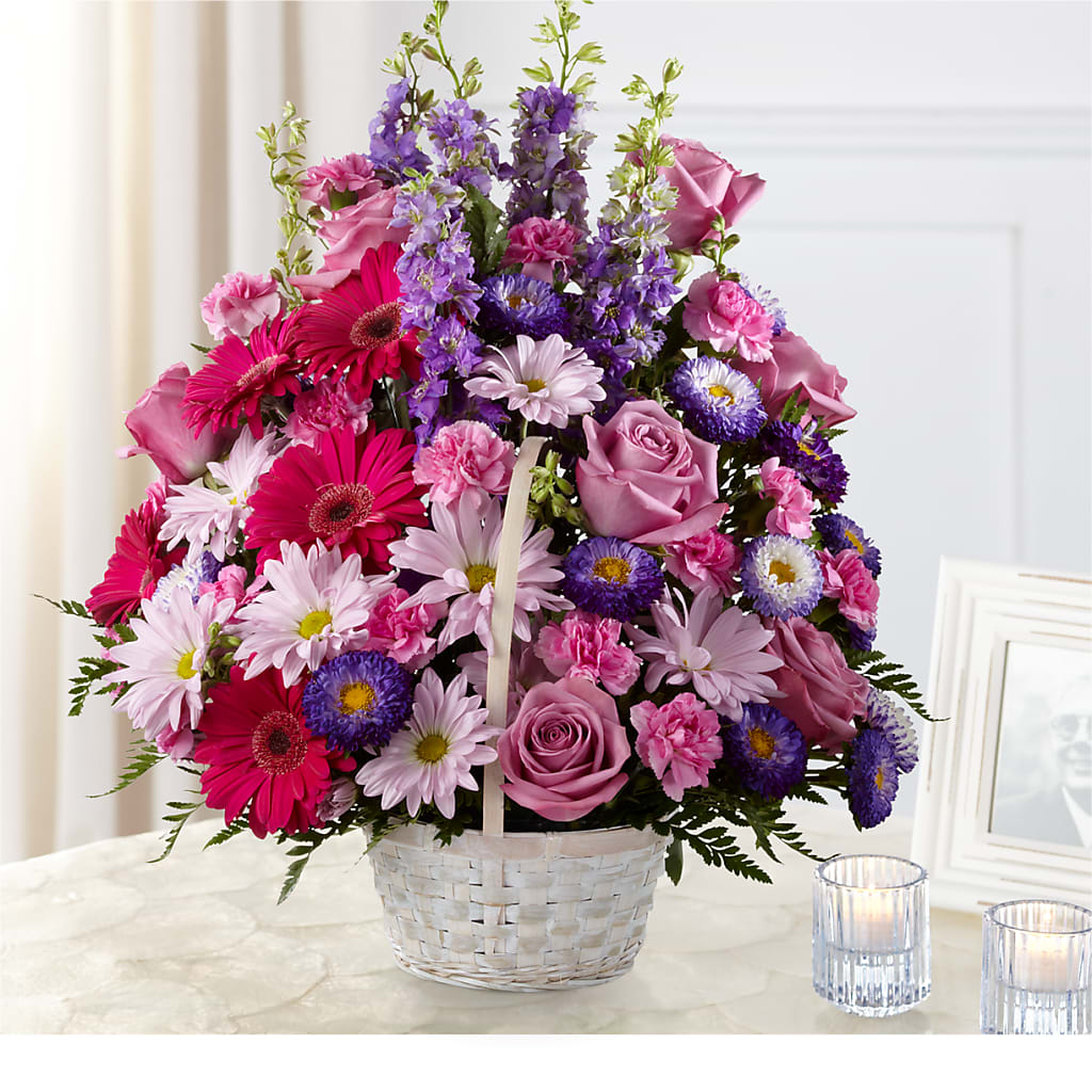 Pastel Peace Basket – Citrus Valley Florist, West Covina CA