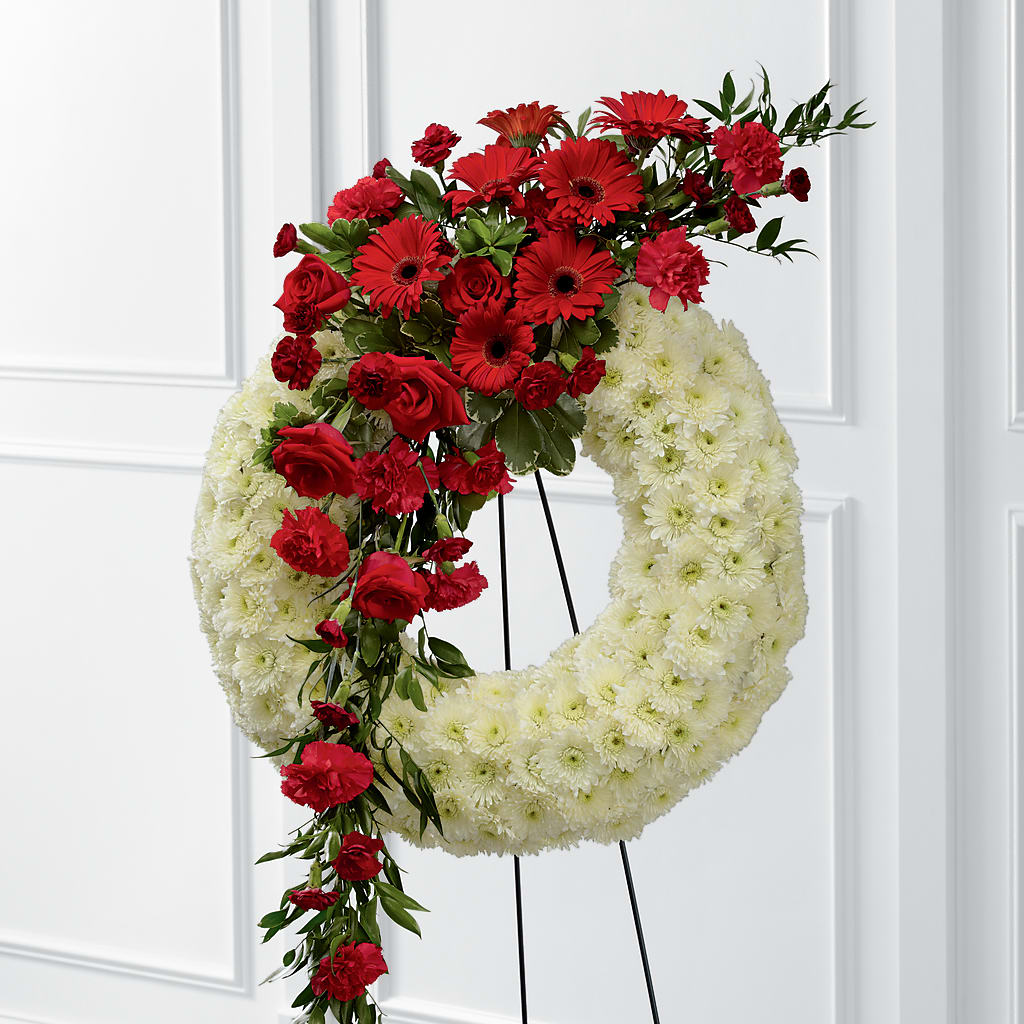 Graceful Tribute Wreath – Citrus Valley Florist, West Covina CA