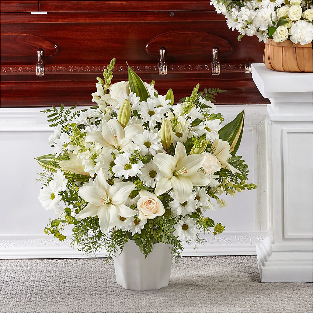 Thoughts of Tranquility Floor Basket – Citrus Valley Florist, West Covina CA