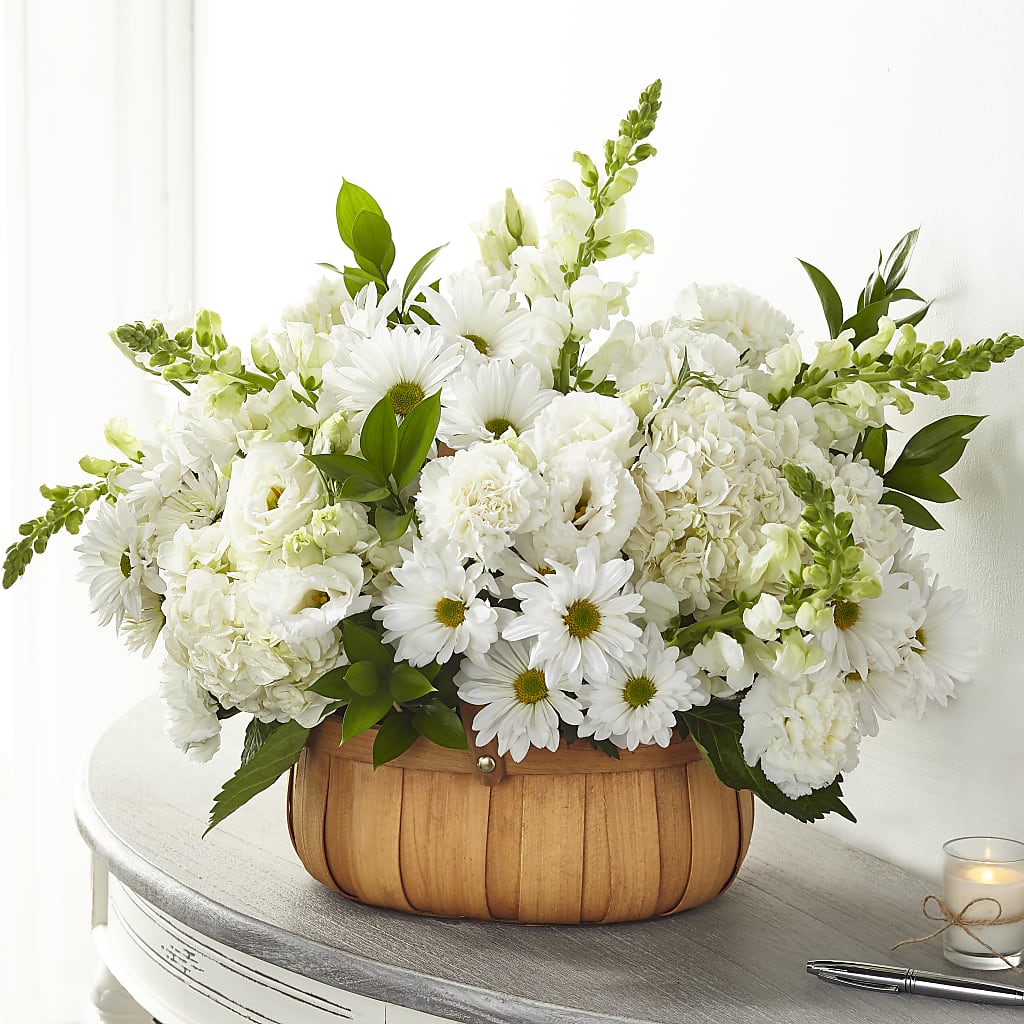 Pure Ivory Basket – Citrus Valley Florist, West Covina CA
