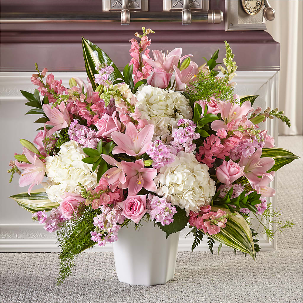 Simply Serene Floor Basket – Citrus Valley Florist, West Covina CA
