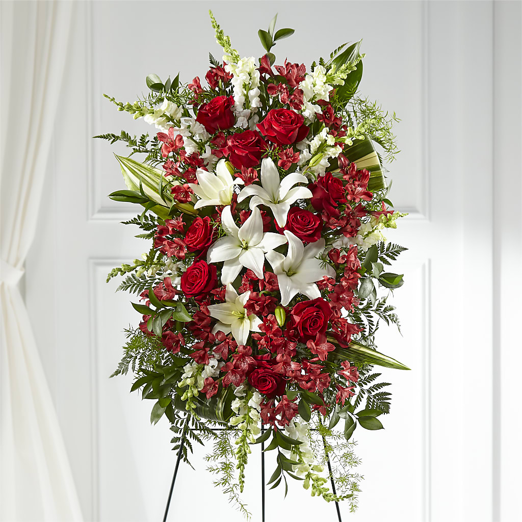 Everlasting Memory Standing Spray – Citrus Valley Florist, West Covina CA