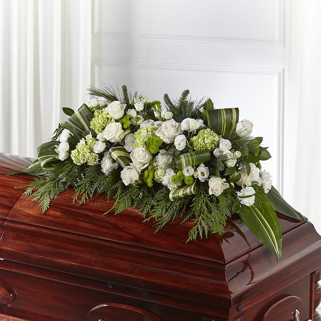 Hopeful Gesture Casket Spray – Citrus Valley Florist, West Covina CA