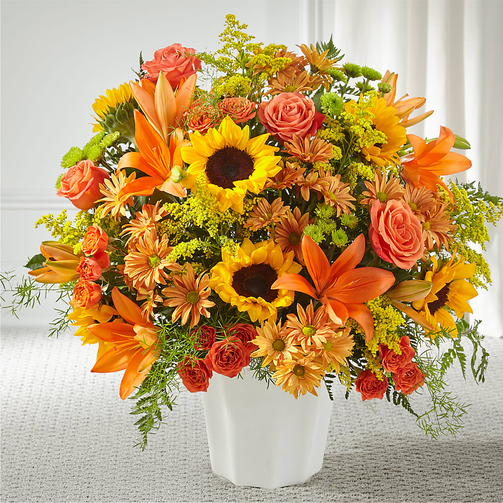 Harvest Thoughts Floor Basket – Citrus Valley Florist, West Covina CA