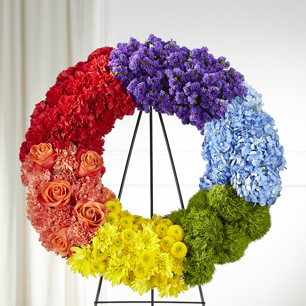 Circle of Love Wreath – Citrus Valley Florist, West Covina CA