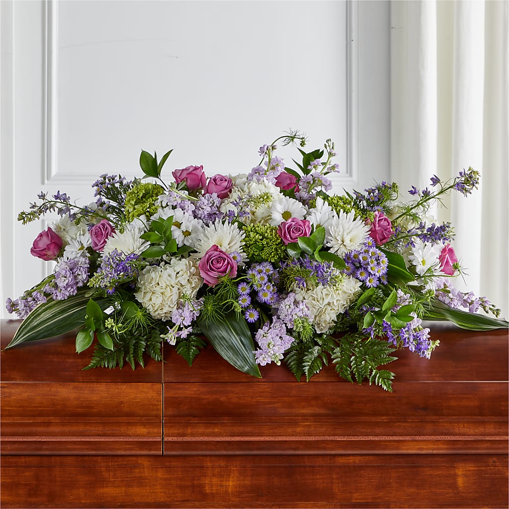 Meadows of Serenity Casket Spray – Citrus Valley Florist, West Covina CA