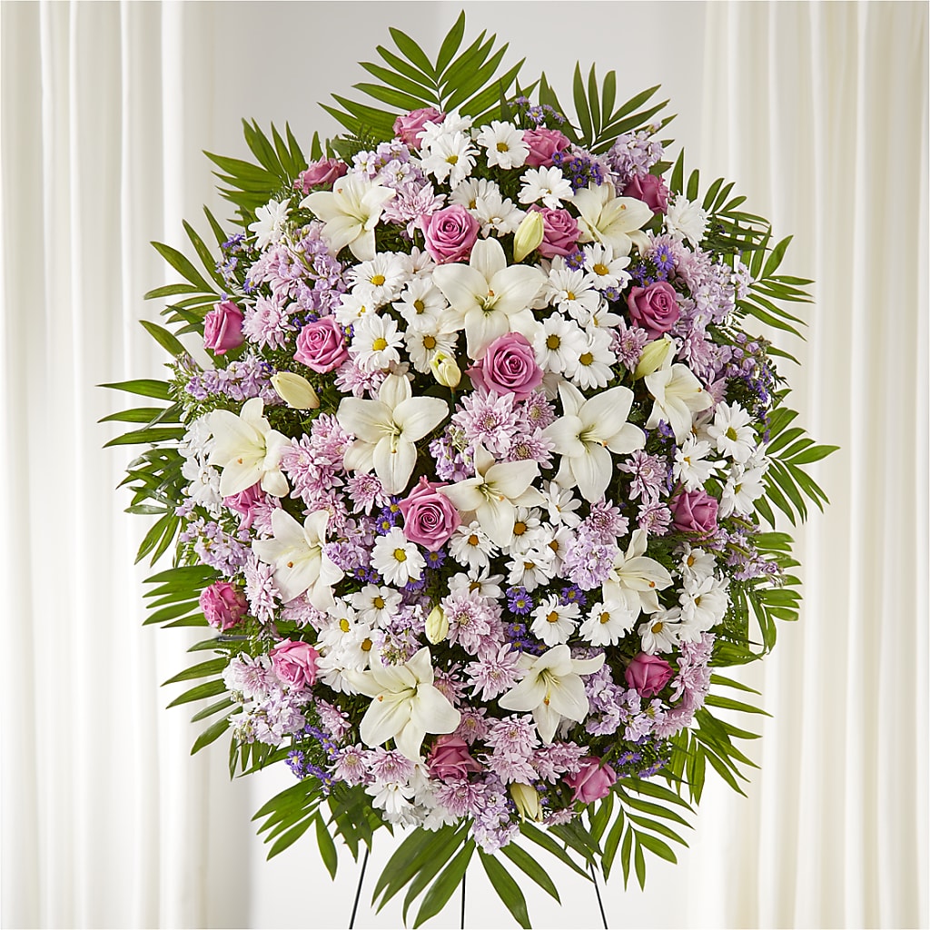 Surrounded by Love Standing Spray – Citrus Valley Florist, West Covina CA
