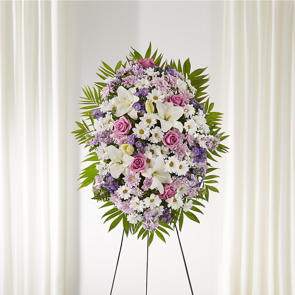 Surrounded by Love Standing Spray – Citrus Valley Florist, West Covina CA