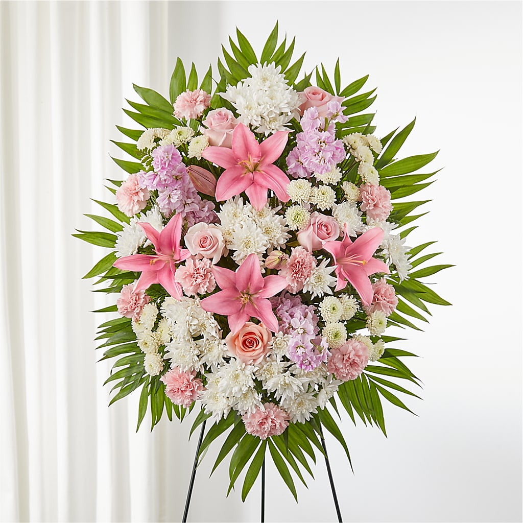 Offering Solace Standing Spray – Citrus Valley Florist, West Covina CA