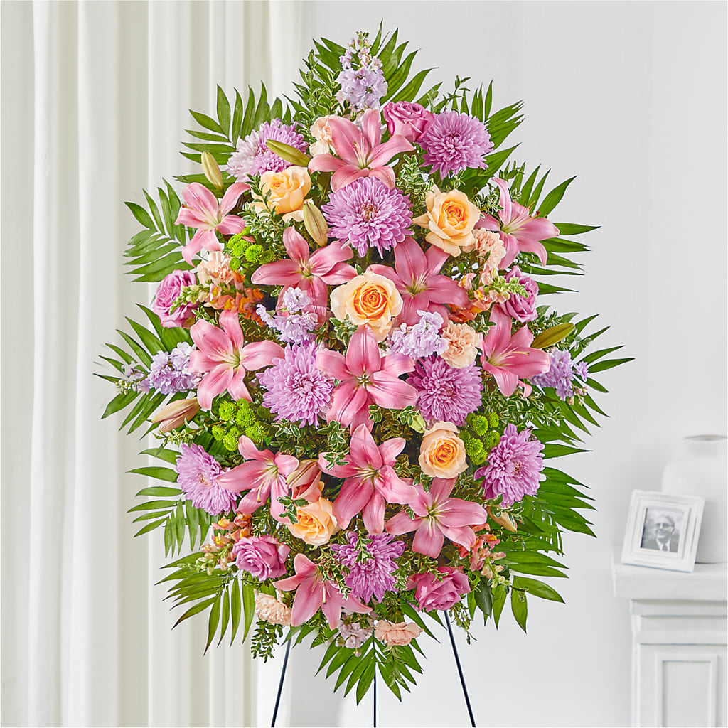 Love & Light Standing Spray – Citrus Valley Florist, West Covina CA