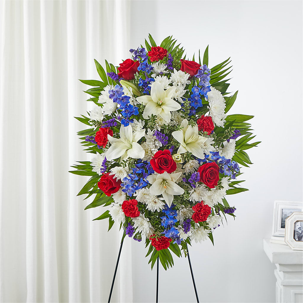 Cherished Service Standing Spray – Citrus Valley Florist, West Covina CA
