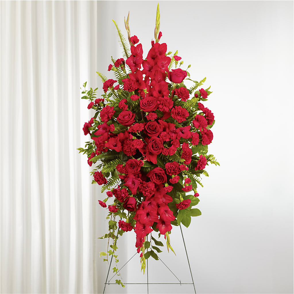 From the Heart Standing Spray – Citrus Valley Florist, West Covina CA