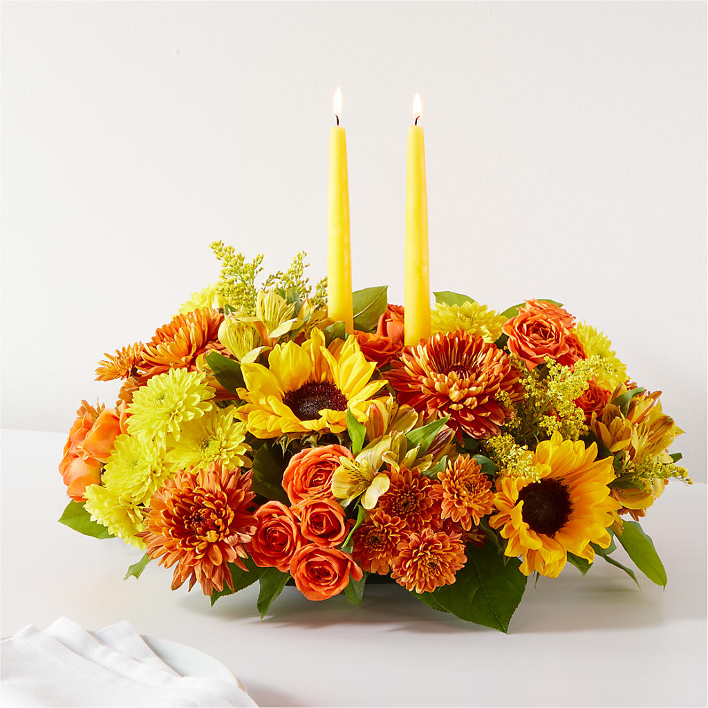 Autumn Harmony Centerpiece – Citrus Valley Florist, West Covina CA