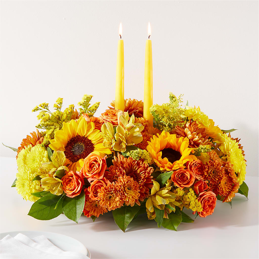 Autumn Harmony Centerpiece – Citrus Valley Florist, West Covina CA