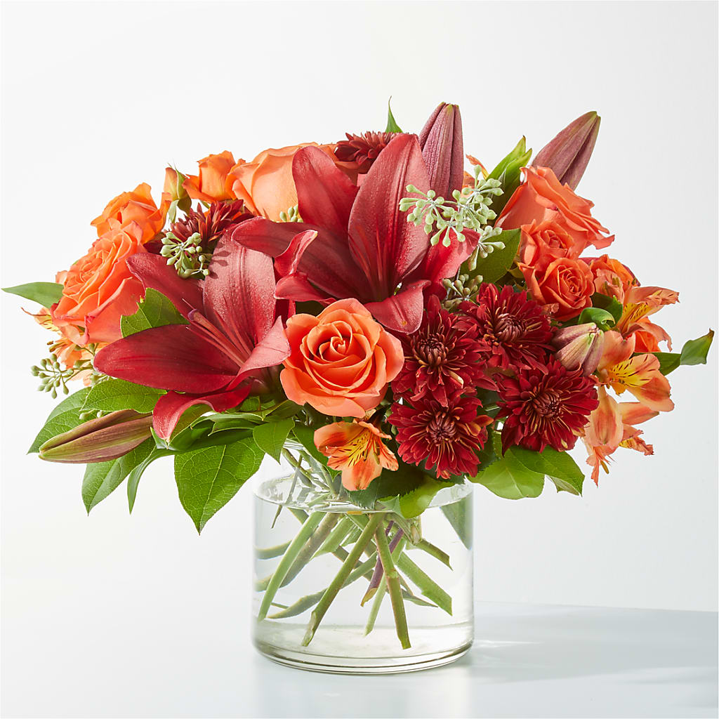 Crimson Leaves Bouquet – Citrus Valley Florist, West Covina CA