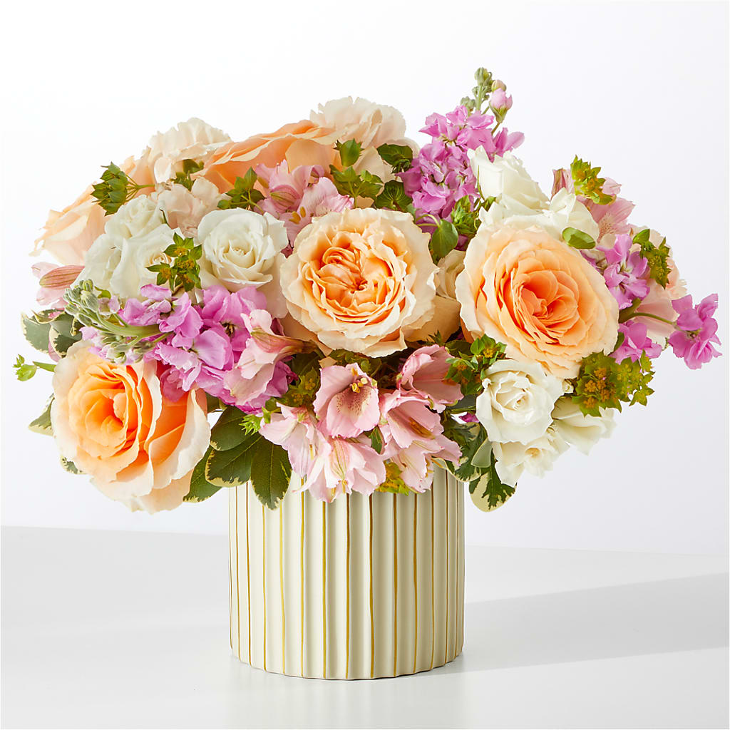 Paradise Bouquet with Ivory Vase – Citrus Valley Florist, West Covina CA