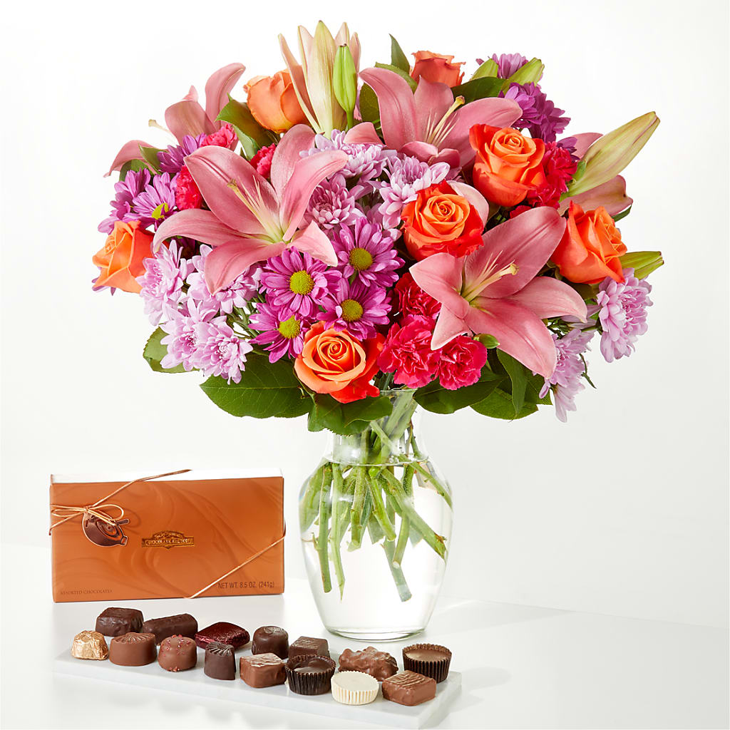 One and Only Bouquet and Chocolate Bundle – Citrus Valley Florist, West Covina CA