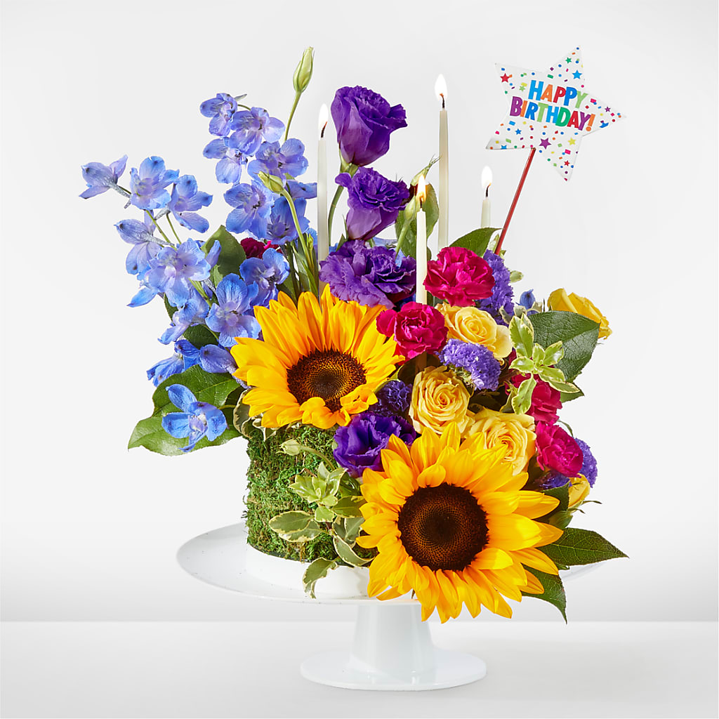 Star of the Day Floral Cake – Citrus Valley Florist, West Covina CA