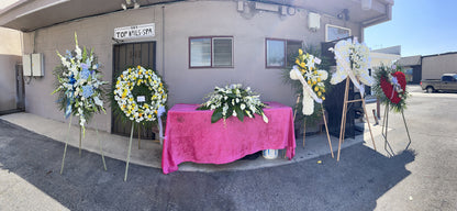 Complete Memorial Set Up –  Citrus Valley Florist, West Covina CA