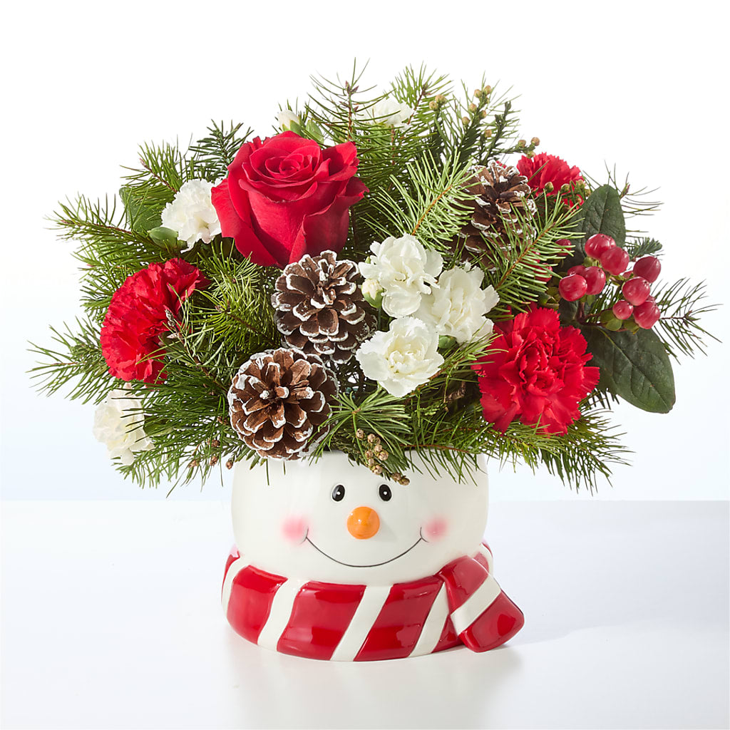 Jolly Snowman Bouquet –  Citrus Valley Florist, West Covina CA