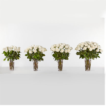 Long Stem White Rose Bouquet –  Citrus Valley Florist, West Covina CA