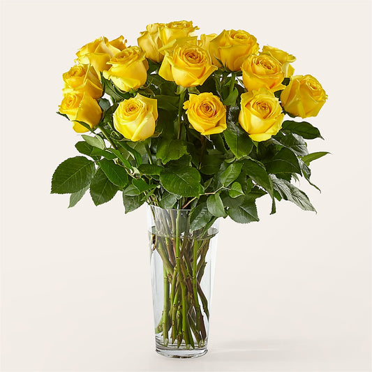 Long Stem Yellow Rose Bouquet –  Citrus Valley Florist, West Covina CA
