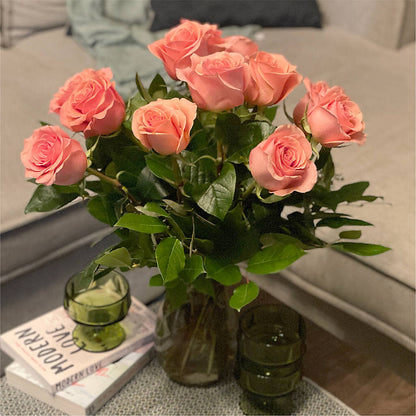 Long Stem Pink Rose Bouquet –  Citrus Valley Florist, West Covina CA