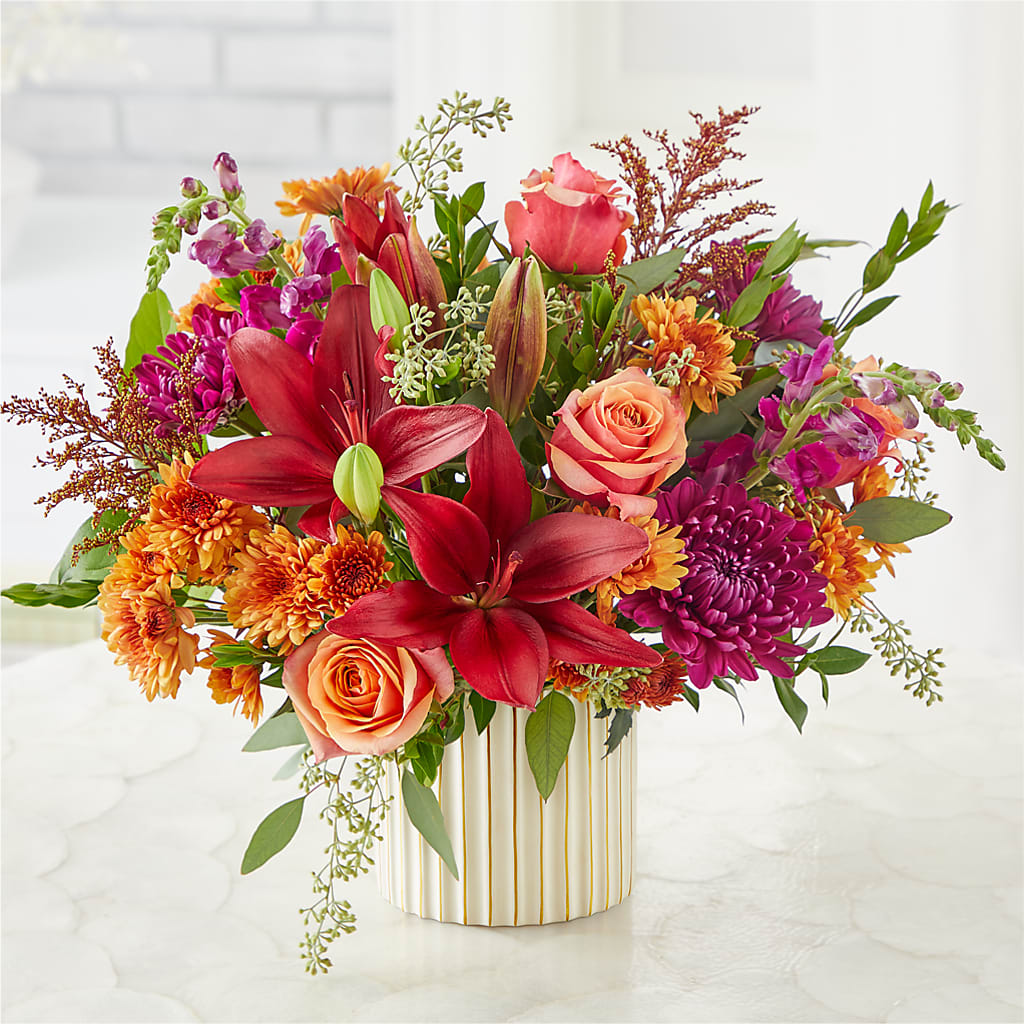 Burgundy Landscape Bouquet –  Citrus Valley Florist, West Covina CA