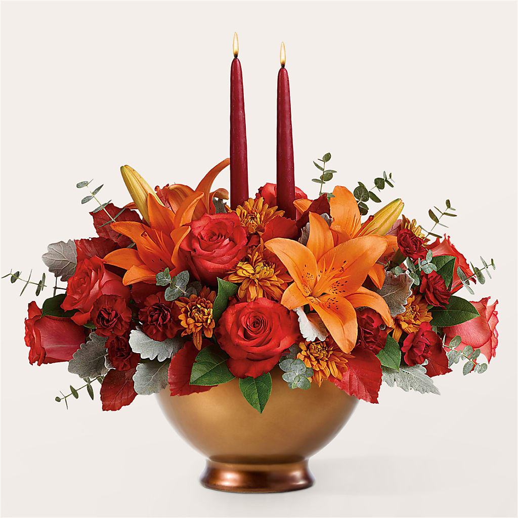 Fruits of Fall Centerpiece –  Citrus Valley Florist, West Covina CA
