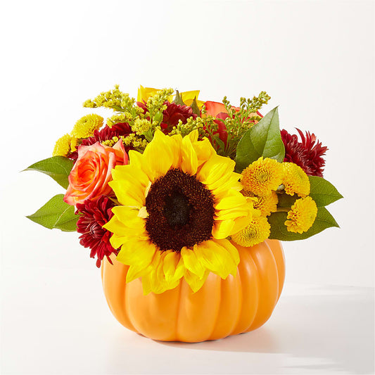 Golden Gourd Pumpkin Bouquet –  Citrus Valley Florist, West Covina CA
