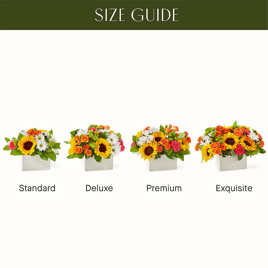 Sun-drenched Blooms Box Bouquet –  Citrus Valley Florist, West Covina CA