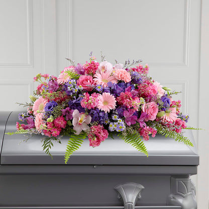 Glorious Garden Casket Spray –  Citrus Valley Florist, West Covina CA