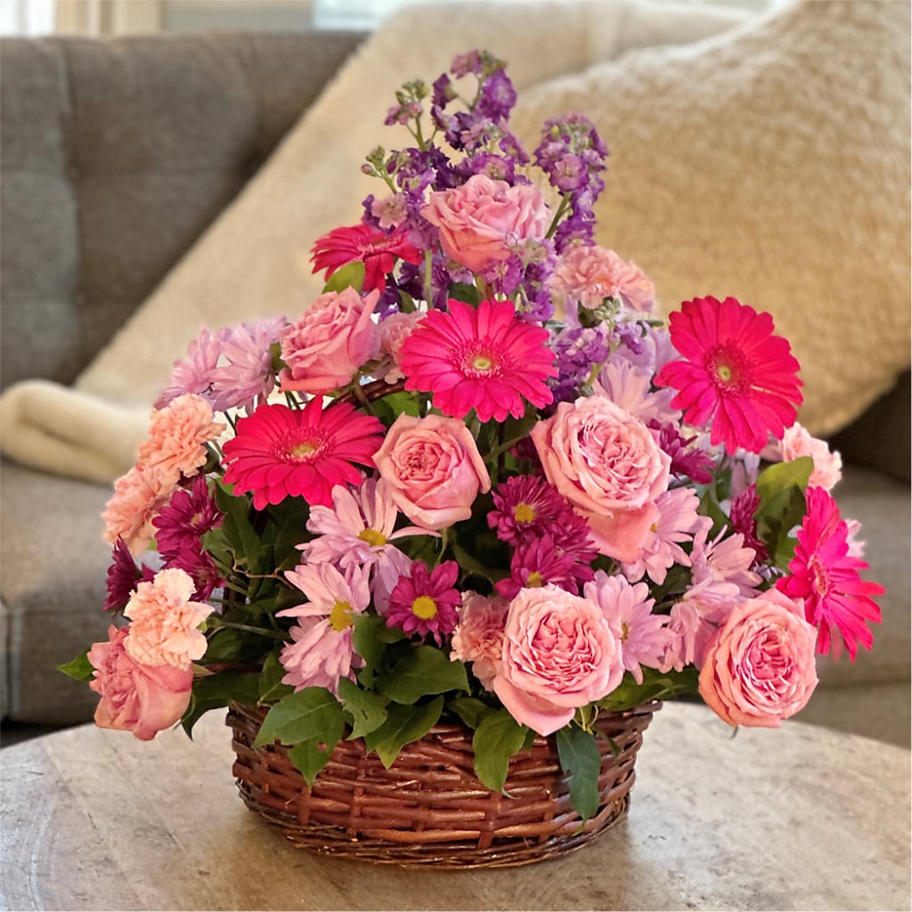 Pastel Peace Basket –  Citrus Valley Florist, West Covina CA