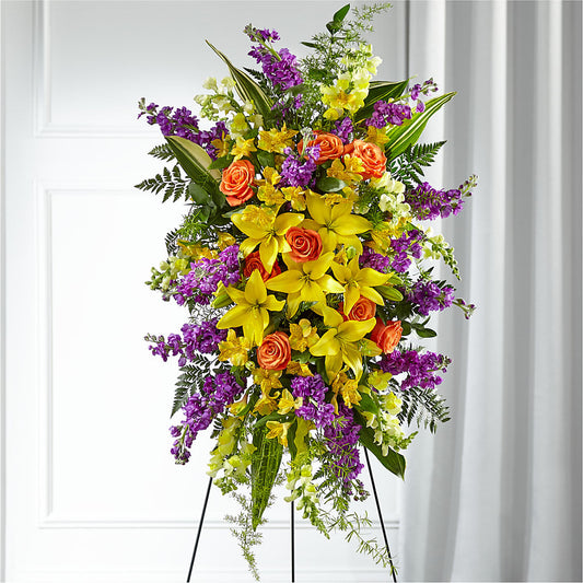 Thoughtful Prayers Standing Spray –  Citrus Valley Florist, West Covina CA