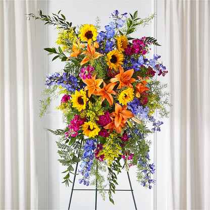 Sunlit Memories Standing Spray (Standard) –  Citrus Valley Florist, West Covina CA